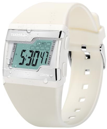ILAME Orologio da Polso Digitale per Nuoto Subacqueo 10 ATM Impermeabile con Molteplici Funzioni di Cronometro Giro, Sveglia, Calendario e Retroilluminazione