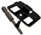 WPC Clip für WPC/BPC Terrassendielen | 6,5 mm | verzinkter Stahl schwarz | 50 Stück | inkl. Schrauben