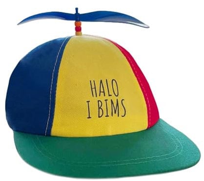 Generisch Propellermütze | Propeller-Mütze | Hubschraubermütze | Hubschrauber-Kappe | Malle, Karneval & Party Cap für Kids & Erwachsene - Größenverstellbar