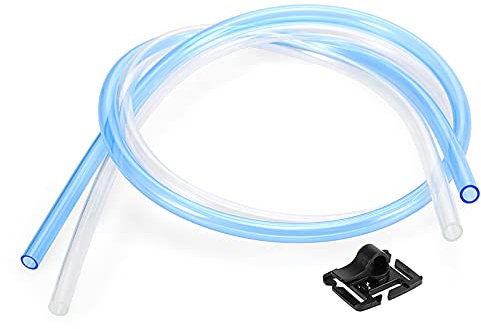 ERYUE Trinkblasen Stroh,2 STÜCKE Trinkblase Schlauch Trinkrucksack Schlauch Ersatz Trinkrucksack Rohr Clip Trinksystem Kit