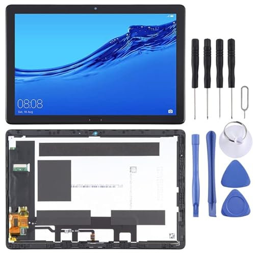 LCD Screen for Huawei MediaPad M5 Lite 10.1 BAH2-W19/BAH2-L09 Digitizer Full Assembly with Frame(Black)
