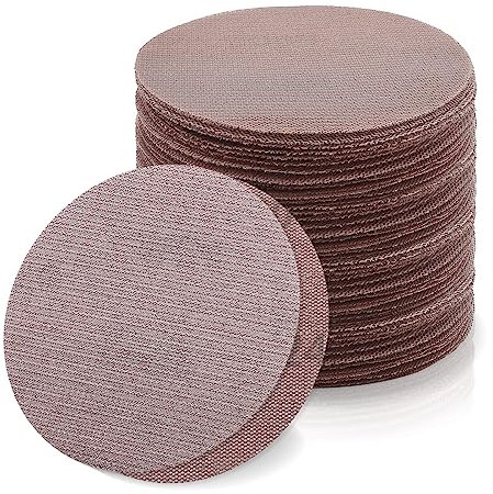 VIBRATITE 50 Stück Netz Schleifscheiben 125 mm Klett, 240 Körnung, Mesh-Schleifpapier für Holz,Spachtel,Kunststoff,Lack,Staubfrei Schleifen