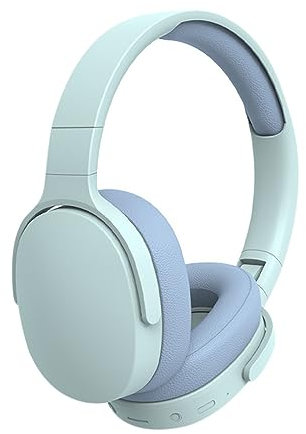 LiLiTok FP9 Pro Max Wireless Bluetooth Headphones Over Ear, Stereo Music Earphone Gaming Headset Supports TF for Laptop/Mobile Phone/PC (Blue)