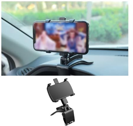 JNNJ Soporte Móvil Coche, Soporte para Teléfono 360 Giratorio Y Retráctil, Universal Multifuncional Car Mobile Phone Holder, para Teléfono Celular Coche Oculto Número De Placa Móvil Soporte Móvil