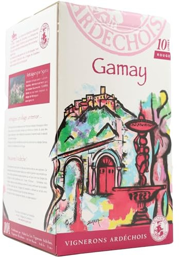 BIB Cubi Bag-in-Box Gamay - Rouge - 10L - Vignerons Ardechois