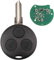 ProPlip - Chiave completa con elettronica a programmare per Smart Roadster Forfour Fortwo City 450 TELECOMANDO 433 434 MHz..