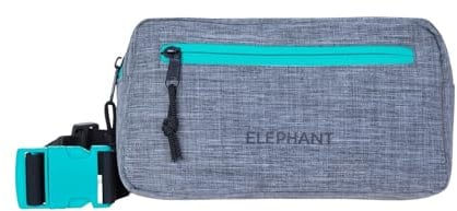 Hüfttasche Bauchtasche Sport Elephant Travel Waist Bag 13027 Grau Türkis | Gürteltasche Outdoor Damen Herren Hip Bag fanny pack large Urban Pouch Sport Crossbag Camping Grey