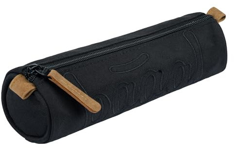 Baagl Rund Federmäppchen für Jungen Teenager - Schulmäppchen für Schreibwaren - Schulsachen Federtasche, Kinder Federmappe, Etui für Schule (Darkness)