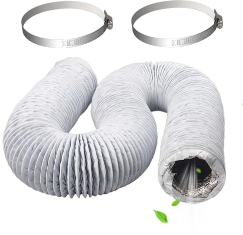 Galerie SV Abluftschlauch 100mm, Länge 6M Abluftschlauch PVC Klimaanlage Schlauch dunstabzugshaube schlauch trockner abluftschlauch für Klimaanlagen Abzugshaube[Energieklasse A]