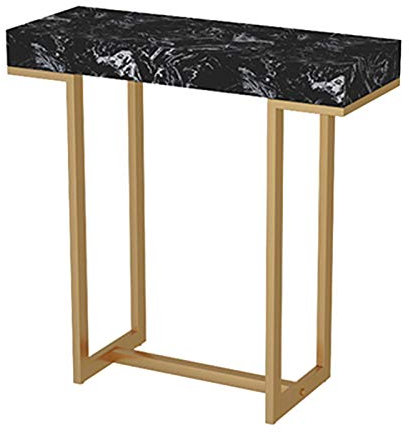 CAFIEDR Couchtisch, Wohnzimmer-Sofatisch, Marmor-Verandatisch, Wandtisch, Langer Tisch, einfacher Blumenständer