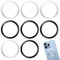 Magnetring Handy, 8 Stück Magnet Aufkleber für Magsafe Ring, Universelles Magnetisches Konvertierungsset, Metallplatte Handy kompatibel für Handyhülle, Magnet Ring Schwarz + Weiß