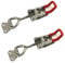 2PCS Adjustable Toggle Clamp, 122mm Toggle Catch Latch, Stainless Steel Toggle Clamp for Box Drawer Cabinet