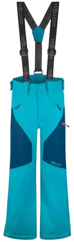 Trollkids Kids Kongsberg Ski Pant 164, Dark Turquoise/Madeira Blue