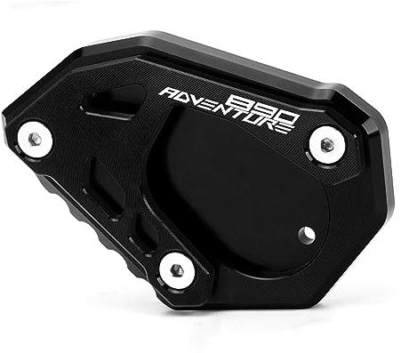 Motorrad Seitenständer Fit For 890 Adventure | 890 Adventure R 2020 2021 2022 2023 Ständer Platte Passt Kickstand Side Stand 890 Accessories Black