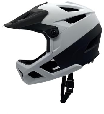 Full Face Mountain Bike Helmet for Men Women Road Bike Helmet Lightweight Adjustable Visor and Goggle Port 55-59CM Impact-Resistant Helmet