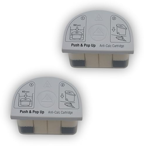 Lot de deux cartouches anti-calcaire Centrale Vapeur, Fer à Repasser 9178005731, 9178020181 BEKO