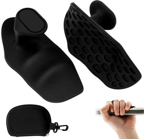 Griffpolster Kraftsport, Gym Handschuhe, 2 Stück rutschfeste Handschutz Griffpolster und Aufbewahrungstasche, Fingerlose Fitgriff Silikon für Crosstraining Gymnastik Fitness Zubehör