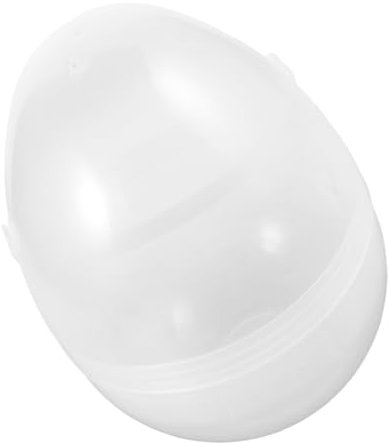 Luxshiny Transparentes Plastik-osterei Befüllbar Durchsichtiges Deko-element Kleine Ornamente Kristallkugel-design Ostereierhalter Weihnachtsbaumschmuck Eiform-deko Marmor-halterung Aufbewa