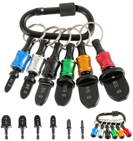 HUAREW HVAC Tools Air Conditioner Copper Tube Expander with Bit Holder | Swaging tool drill bit set,1/4'', 3/8'',1/2'',5/8'',3/4'',7/8'' Bits Set (13PCS)