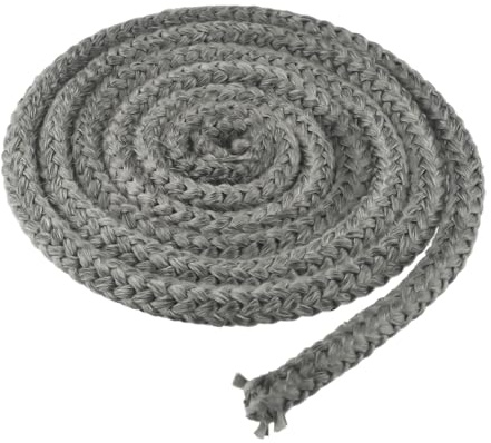 Violiica Fiberglas-Ofentürseildichtung 8 mm x 300 cm für Holzofen, Holzofen und Pelletofen, Kamin oder Kamin