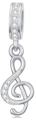 PROESS Anhänger mit Mond/Sonnenblume/Schmetterling/Katze/Hund, 925er Sterlingsilber, baumelnder Anhänger für Halsketten, Armbänder, Perlen, Schmuck, Geschenke für Frauen, One Size, Zirkonia, Kein
