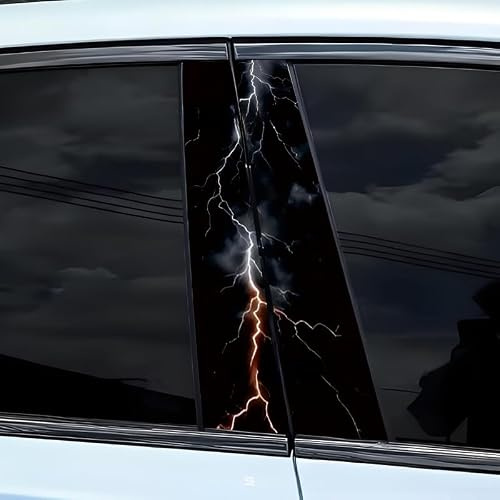 Auto B Säule 3D Stereoskopischer Riss Aufkleber UV Beständig Wasserdicht PET Vinyl Aufkleber für Tür Säule Dekoration (K)