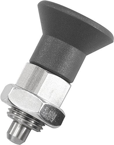 Kipp pernos de bloqueo Talla 2 M12 x 1,5, forma: B termoplástico, modelo corto, productos: acero inoxidable, D = 6, 1 pieza, k0631.16206