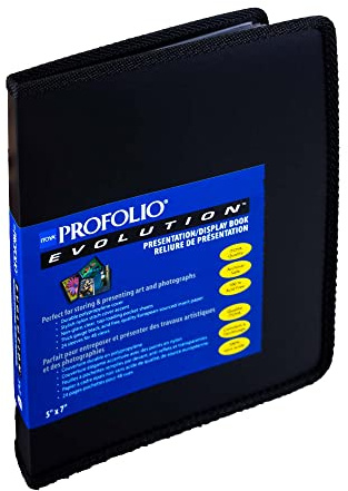 ProFolio by Itoya Itoya Art Portfolio Evolution 5 x 7 for Art and Photos, 24 Pages for 48 Views,Black,EV125