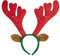 CARPETA Haarreif * RENTIERGEWEIH MIT GLOECKCHEN UND OHREN * als Verkleidung für Weihnachten und Mottoparty // tolle Verkleidung für eine lustige Motto-Party // Haarreif Accessoire Tiara Reif Hirsch