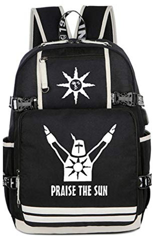 WANHONGYUE Dark Souls Anime Leuchtend Backpack Schultasche Student Laptoprucksack Rucksack mit USB-Ladeanschluss /1