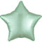 amscan 3991501 Mintgrün Satin Luxe Folienballon mit Sternform Motiv 1 Stück