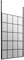 Hudson Reed BFCP12 Modern Bathroom Black Framed Free Standing Wetroom Screen with 2 Ceiling Posts, 1200mm,