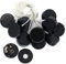RUNCCI-YUN 10 pezzi CR2032 CR2035 Porta Batteria, Porta Batteria Bottone, Plastica, Con Cavo A Forma Di Batteria A Bottone Su/Interruttore Di Spegnimento Nero