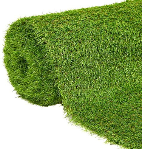 JARDINLIFE Césped Artificial TOKIO,18.900 Puntadas, 6.700Dtex. Rollo de 2x20 m de 40 mm para Exterior e Interior, Niños y Perros