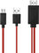 OKCS MHL zu HDMI Kabel - 11 Polig Bilder -und Audioübertragung Full HD Auflösung MicroUSB optimal für S3, S4, Note 2, Note 8 etc. - in rot