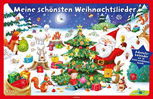 Meine schönsten Weihnachtslieder: Adventskalender mit 24 leicht auslösbaren Sounds | Sound-Adventskalender mit 24 Weihnachtsliedern