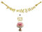 Young Wild & Three Gold Glitter Banner und Kuchendekoration für Baby 3. Geburtstag Party Dekorationen von Topfunyy