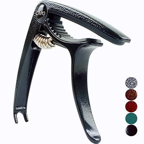 SUCCESS Guitar Capo, Lightweight Zinc Alloy Capo for Acoustic and Electric Guitars, Bass, Mandolin, Banjo, Ukulele (Black)