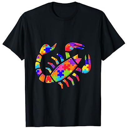 Scorpion Scorpio Puzzle Autism Puzzle T-Shirt