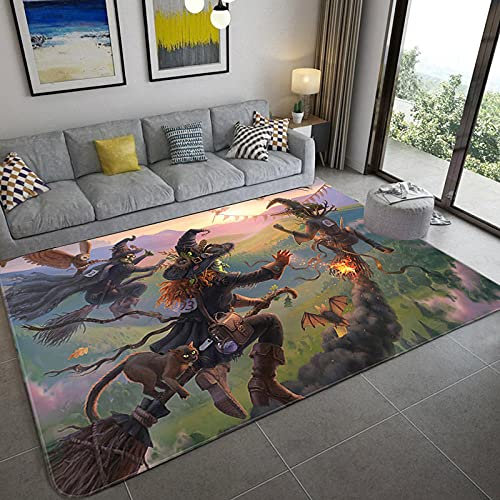 Weicher moderner Plüschteppich für die Inneneinrichtung DREI Hexen reiten auf Besenstielen 150*200CM (4'9''x6'6'')