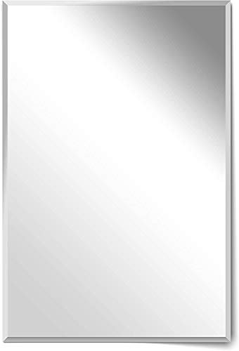 Your-Homestyle Kristallspiegel mit Facette Rahmenlos rechteckig incl. Befestigungsmaterial Wandspiegel Mirror Made in Germany (40x60)