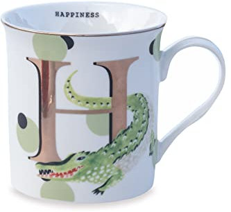 The Gold Edition Alphabet Mug Letter H