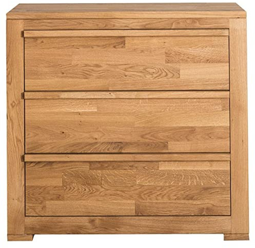 Mary's Schubladen Kommode aus massiver Wildeiche - Sideboard 95 x 50 x 90