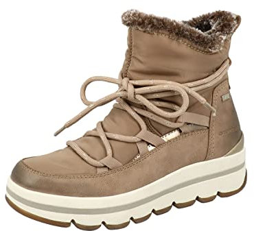 Tom Tailor Damen 4290401 Schneestiefel, beige, 37 EU