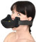 Honeylust - BDSM Silikon Pissgag Urinal Mundknebel + 4 Mundstücke - Fetisch Sexspielzeug - Bondage Sklaven Mouth Gag Kopfgeschirr mit großer Auffangschale & Klettverschluss
