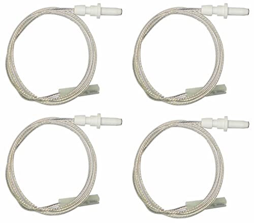Indesit Ariston Whirlpool - Candeletta di accensione - C00288665-482000031823 - Lunghezza cavetto 650 mm. - per cucina piano cottura - H0221/OR - Prodotto Originale (4 pezzi)