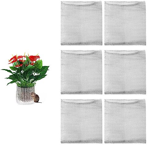 Wurzelschutz aus Edelstahl, Wurzelschutzkörbe für Wühlmaus, Drahtgitter Wühlmausgitter Metallnetzbeutel Blumen Nagetiersichere Drahtkörbe für Pflanzen, Beeren, Gemüse, Wurzelschutz (6PCS 50 * 45cm)