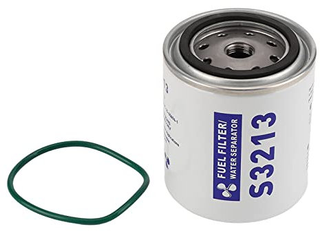 S3213 Filtro Carburante con guarnizioni,N Separatore Acqua Carburante di Ricambio,Filtro separatore Acqua Carburante Acciaio Inossidabile Separatore Acqua Carburante di Ricambio a Prova di corrosione