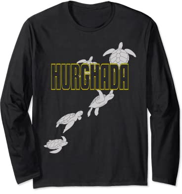 Hurghada Meeresschildkröten, Tauchen mit Schildkröten Langarmshirt