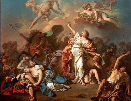 Diana and Apollo Piercing Niobe's Children with their Arrows Jacques-Louis David